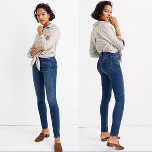 Madewell Curvy High Rise Skinny Jeans Blue 28 Tall